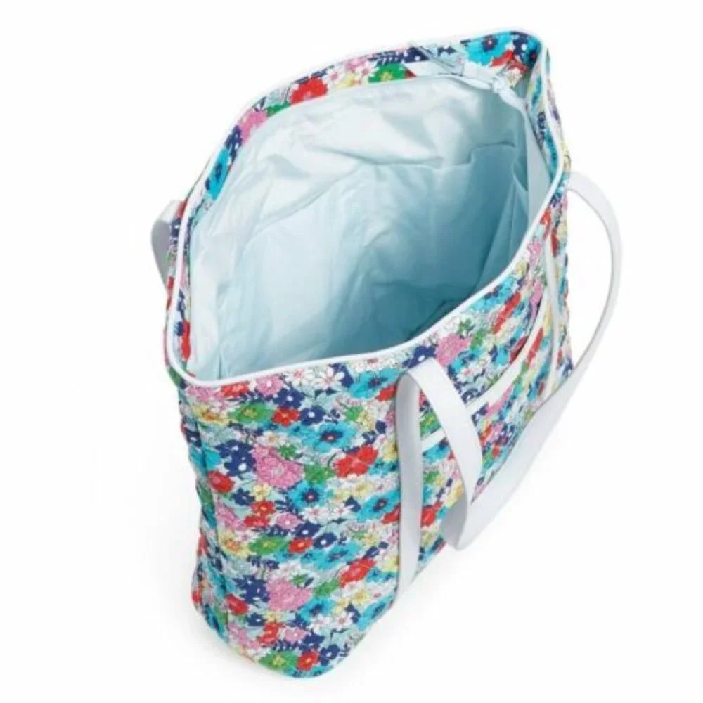 Vera Bradley Far Out Floral Large Vera Shoulder Bag Tote NWT New - Picture 12 of 12